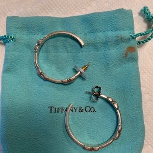 Tiffany Signature Hoop Sterling Silver earrings